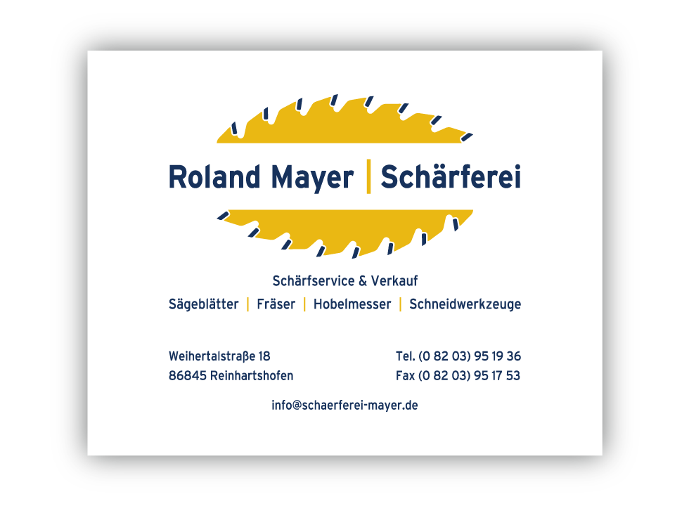 Schärferei Mayer | Schärfservice und Verkauf von Sägeblättern, Fräsern, Hobelmessern und Schneidwerkzeugen
